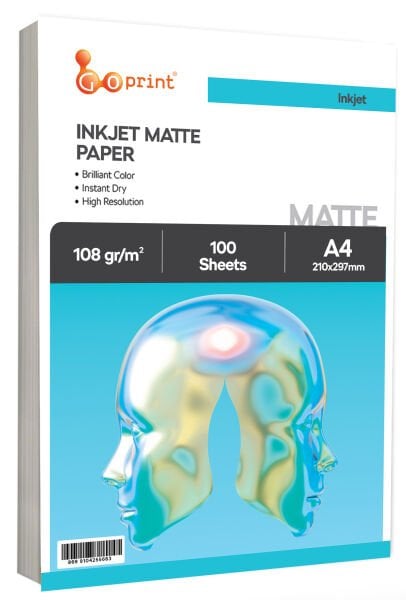 Goprint Mat Fotoğraf Kağıdı A4 108gr 100 yaprak