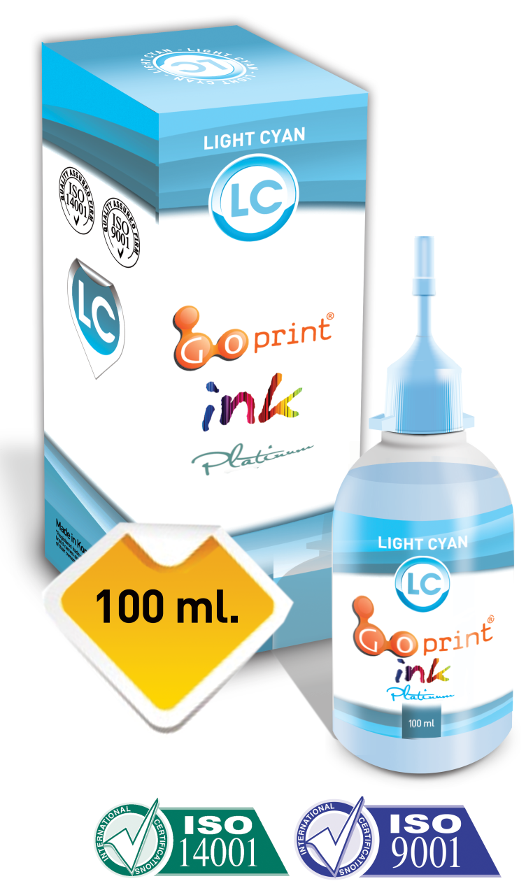 Süblimasyon Mürekkebi Açık Mavi (Light Cyan) 100ml
