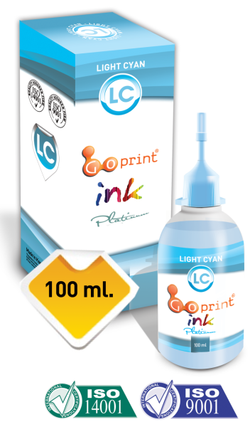 Süblimasyon Mürekkebi Açık Mavi (Light Cyan) 100ml