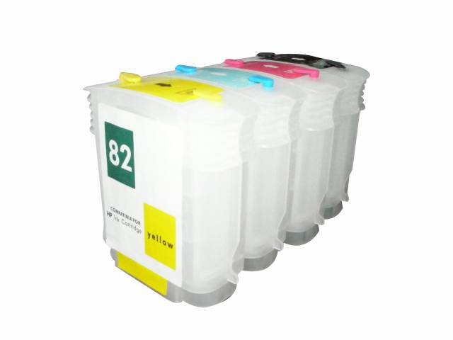 HP 10(Black)-82(Color) Serisi Kolay Dolum Kartuşları