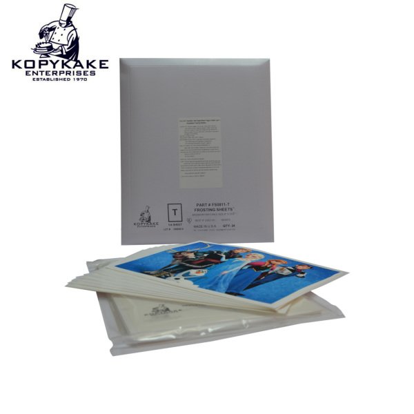 KOPYKAKE FROSTING SHEETS (YENİLEBİLİR YAŞ PASTA RESİM KAĞIDI) 24 Adet