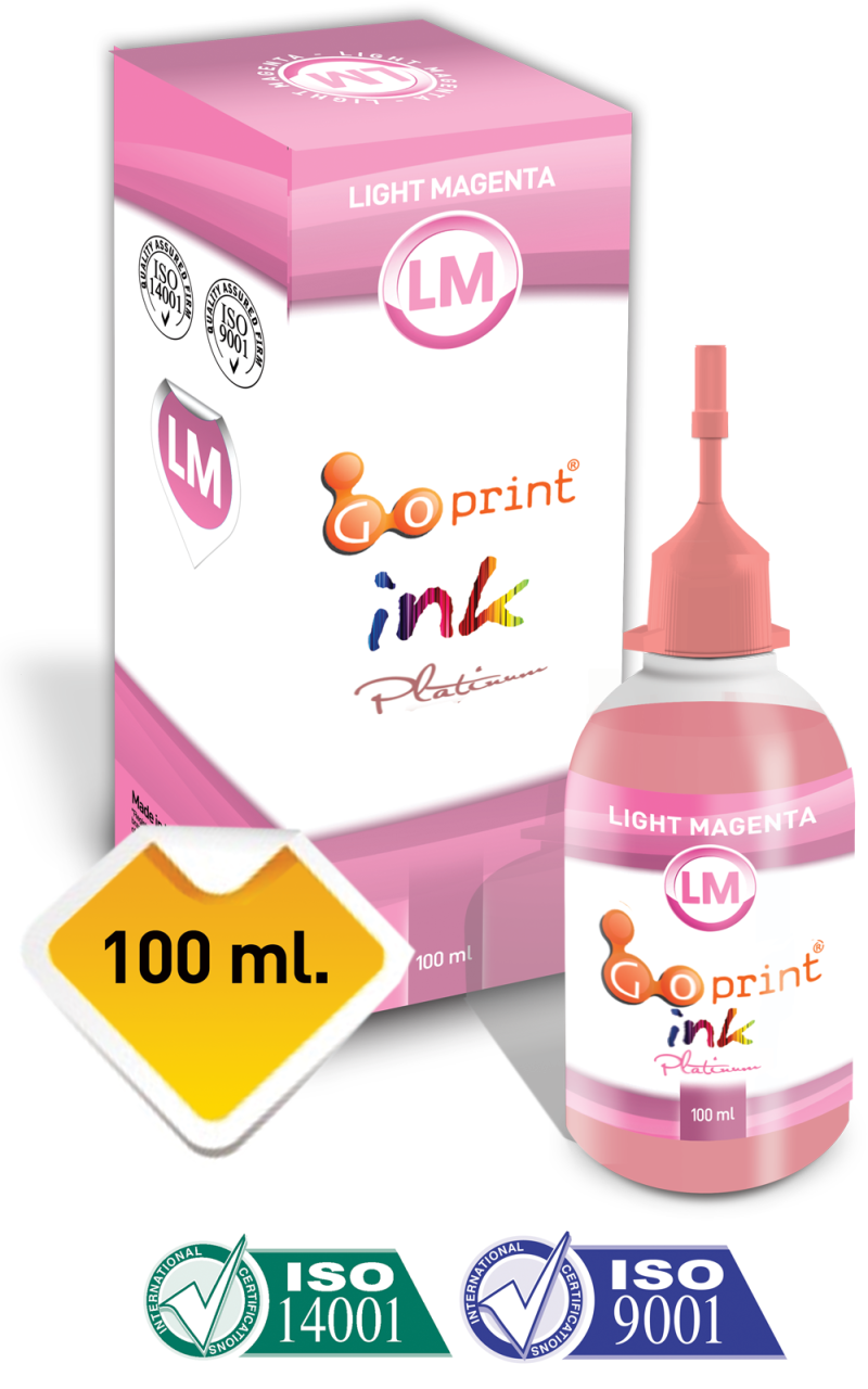 Epson T6736 Uyumlu Light Magenta UV (Solmayan) Goprint Yazıcı Mürekkebi 100 ml