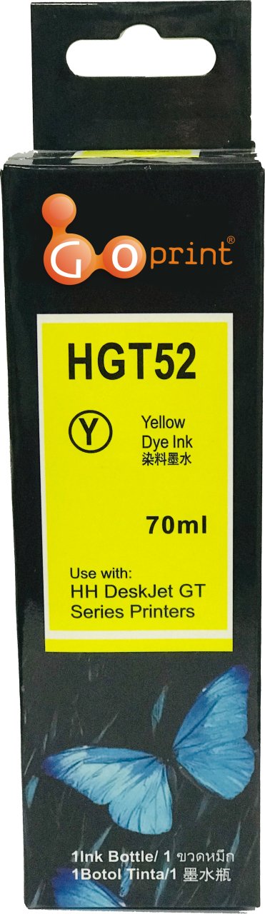 HP GT52 Uyumlu Yellow Mürekkep Kartuşu