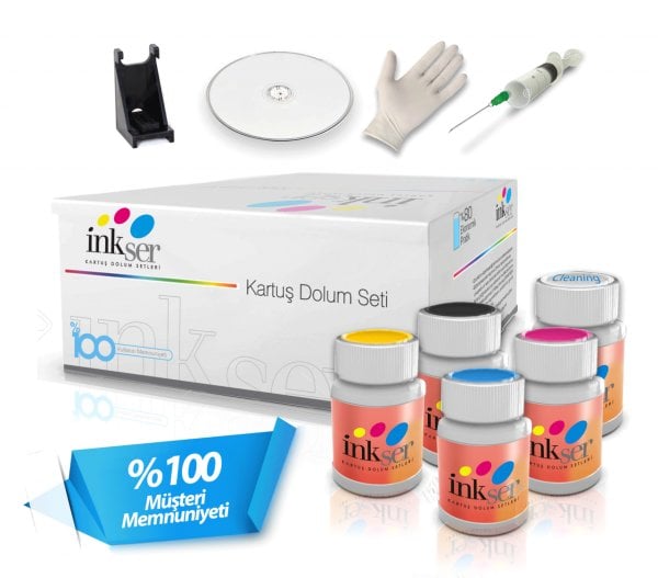 HP 704 Siyah-Renkli Uyumlu Kartuş Dolum Seti