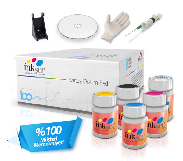 HP 650 Siyah-Renkli Uyumlu Kartuş Dolum Seti