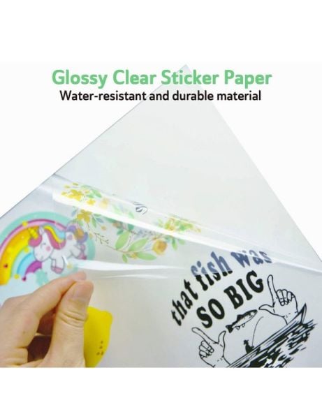 Goprint Inkjet Yarı Şeffaf PET Plastik Etiket A4 20 yaprak 80 micron