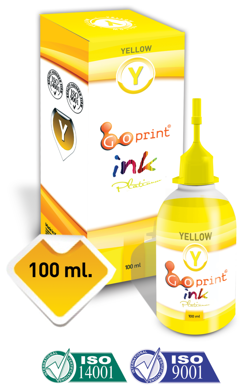 Epson DuraBrite Pigment Uyumlu Yellow Goprint Yazıcı Mürekkebi 100 ml