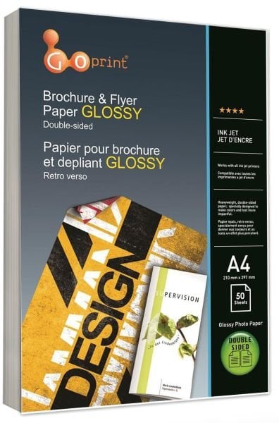 GOPRINT Çift Taraflı Parlak Fotoğraf Kağıdı A4 160gr, 50 Yaprak