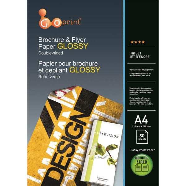 GOPRINT Çift Taraflı Parlak Fotoğraf Kağıdı A4 160gr, 50 Yaprak