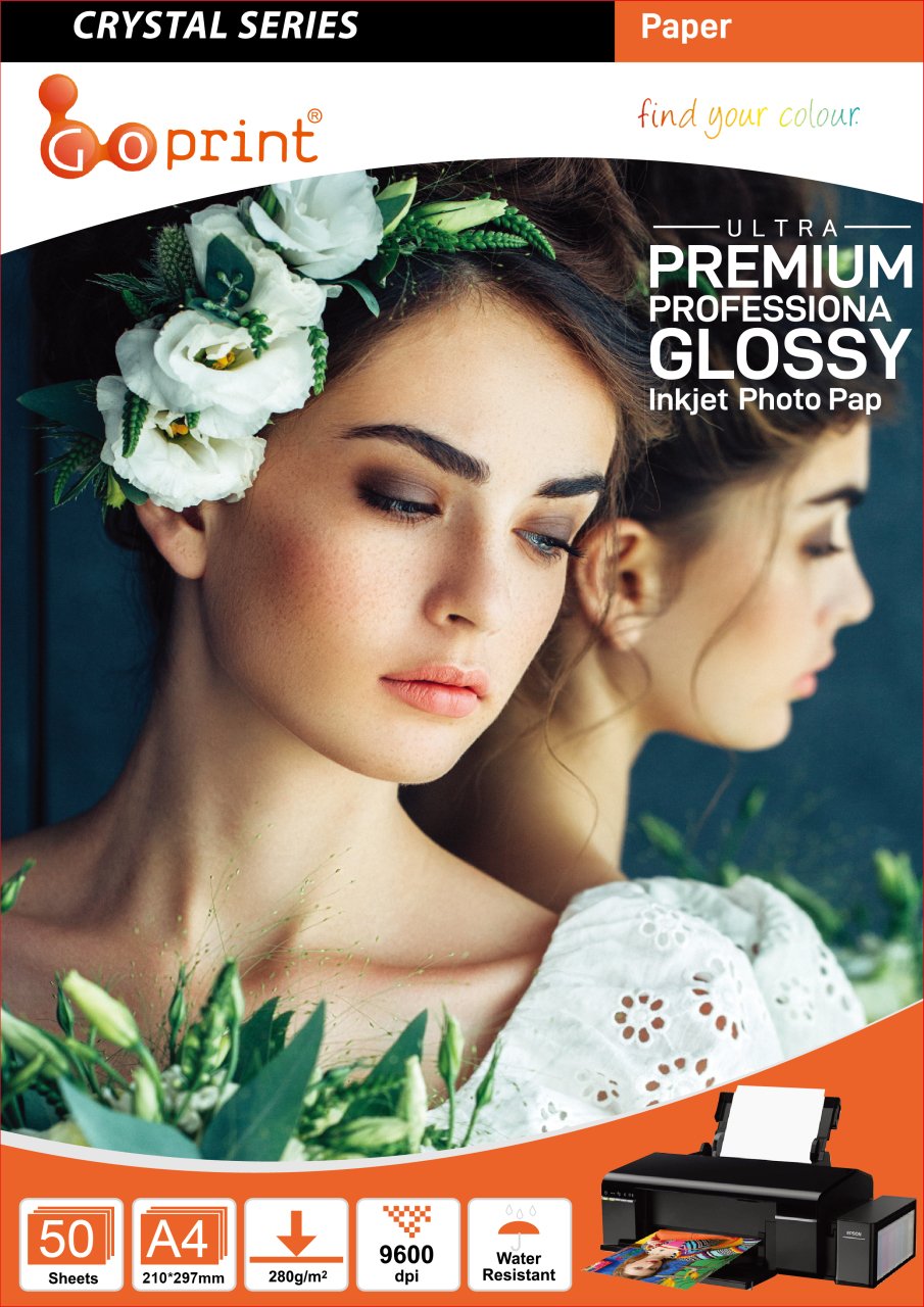 Goprint Crystal Serisi Parlak A4 Fotoğraf Kağıdı 280gr 50 Yaprak