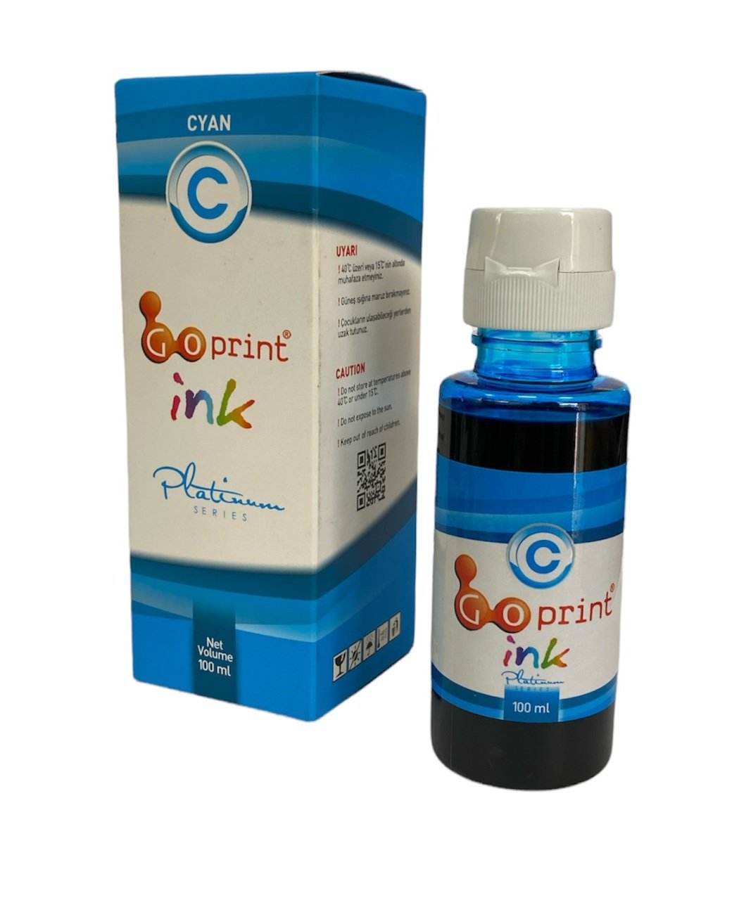 HP GT Uyumlu Cyan Goprint Yazıcı Mürekkebi 100 ml