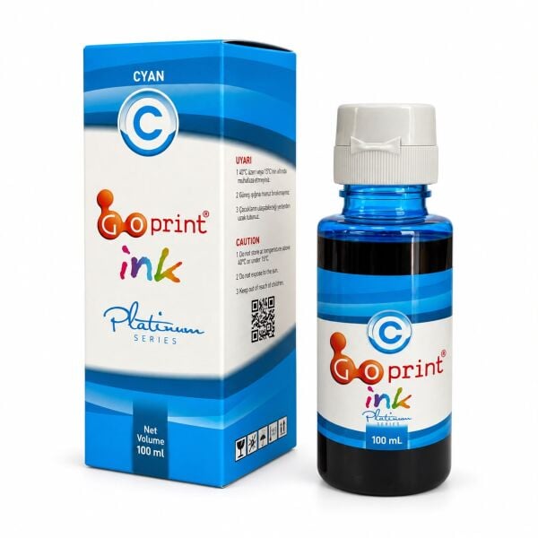 HP GT Uyumlu Cyan Goprint Yazıcı Mürekkebi 100 ml