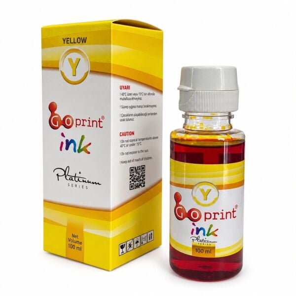 HP GT Uyumlu Yellow Goprint Yazıcı Mürekkebi 100 ml