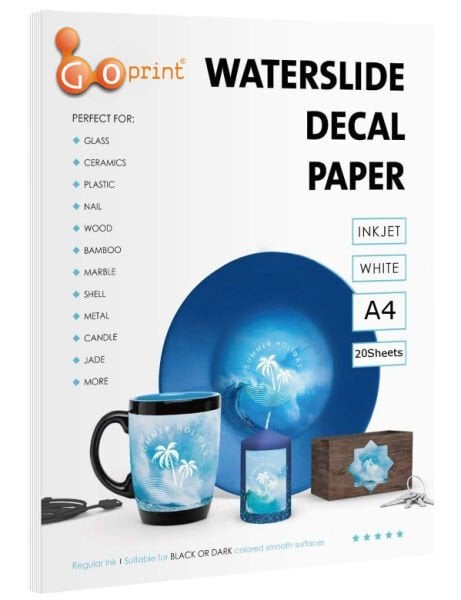 Goprint Inkjet Koyu Zemin Sulu Transfer Kağıdı A4 20 yaprak