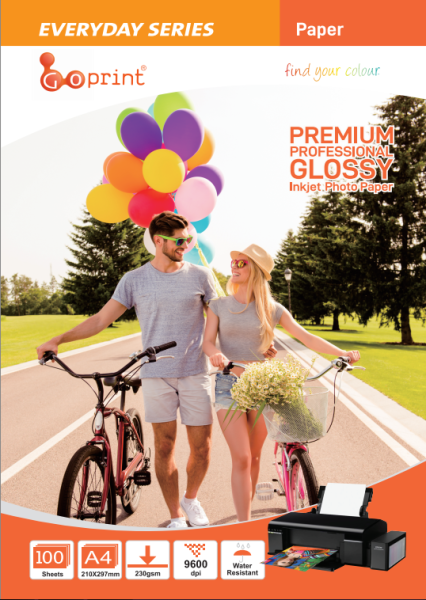1 Koli Goprint EVERYDAY Serisi Parlak A4 Fotoğraf Kağıdı 230gr 100 Yaprak