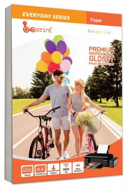 1 Koli Goprint EVERYDAY Serisi Parlak A4 Fotoğraf Kağıdı 230gr 100 Yaprak