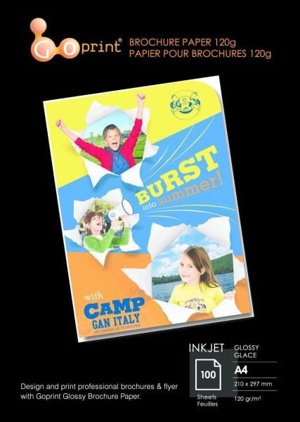 1 Koli Goprint Inkjet Parlak Fotoğraf Kağıdı A4 120gr, 100 Yaprak