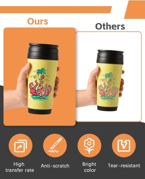 Goprint Süblimasyon Şeffaf Etiket A4 20 yaprak %100 Şeffaf