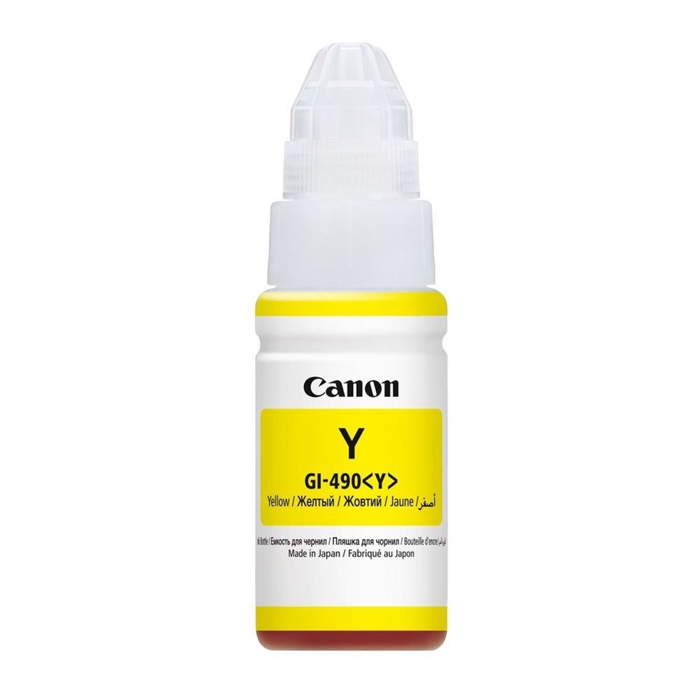 Canon 0664C001 GI-490Y Sarı Mürekkep Şişesi 7000 Sayfa 70 ml