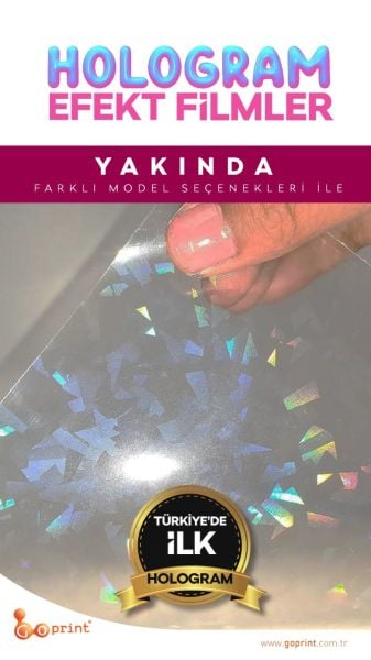 Broken Glass Hologram Kaplama Filmi A4 20 yaprak