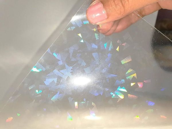 Broken Glass Hologram Kaplama Filmi A4 20 yaprak