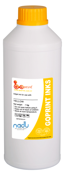 Epson T6734 Uyumlu Yellow UV (Solmayan) Goprint Yazıcı Mürekkebi 1 Litre