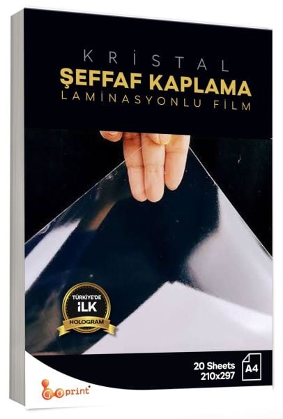 Şeffaf Clear Glossy Kaplama Filmi A4 20 yaprak