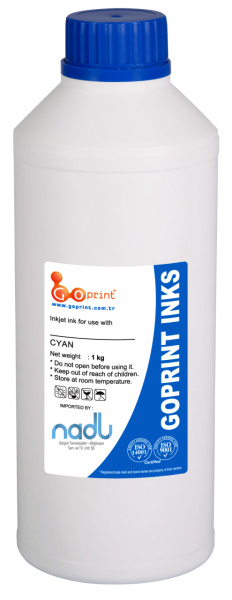 Epson T6732 Uyumlu Cyan UV (Solmayan) Goprint Yazıcı Mürekkebi 1 Litre