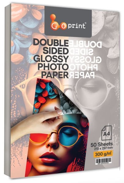Goprint Çift Taraflı Parlak Fotoğraf Kağıdı A4 300gr 50 yaprak