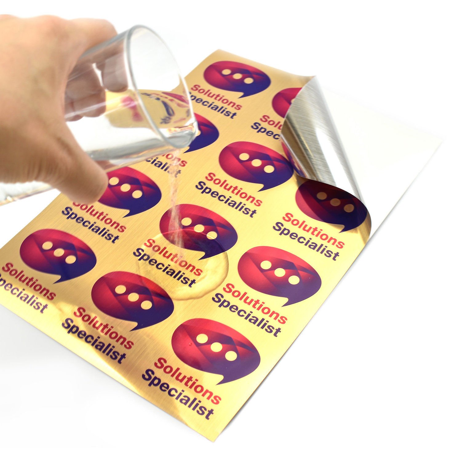 Goprint Inkjet Fırçalı Altın Sticker PP Plastik Etiket A4 20 yaprak 80 ...