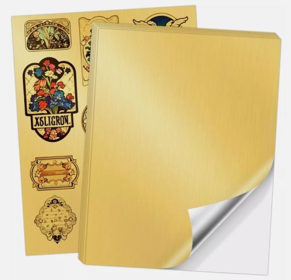 Goprint Inkjet Fırçalı Altın Sticker PP Plastik Etiket A4 20 yaprak 80 micron