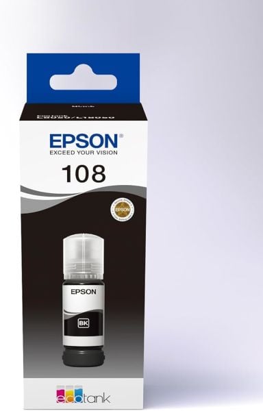 EPSON 108 SİYAH MÜREKKEP KARTUŞU(C13T09C14A)