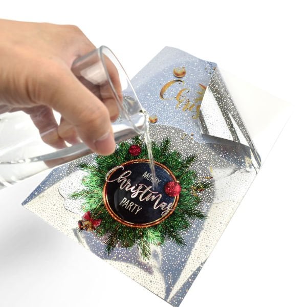 Goprint Inkjet STAR Gümüş Holografik Vinil Sticker PP Plastik Etiket A4 20 yaprak 80 micron