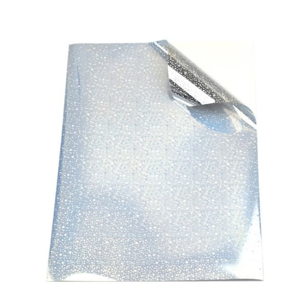 Goprint Inkjet STAR Gümüş Holografik Vinil Sticker PP Plastik Etiket A4 20 yaprak 80 micron