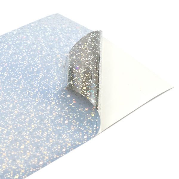 Goprint Inkjet STAR Gümüş Holografik Vinil Sticker PP Plastik Etiket A4 20 yaprak 80 micron