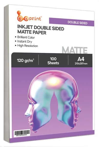 Goprint Çift Taraflı Mat Fotoğraf Kağıdı A4 120gr 100 yaprak