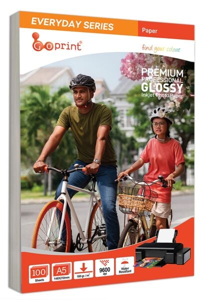Goprint EVERYDAY Serisi Parlak A5 15x21 cm Fotoğraf Kağıdı 180gr 100 Yaprak