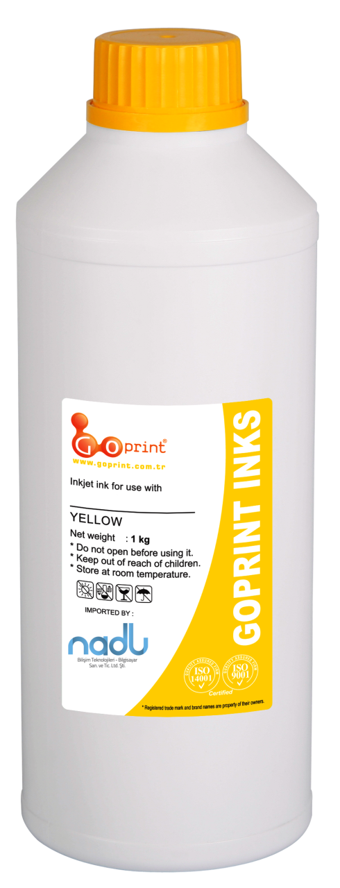 Epson EcoTank Serisi Uyumlu Yellow Goprint Mürekkep 1 Litre