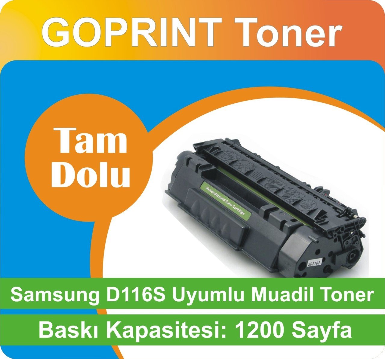 Samsung MLT-D116L SL-M2675F,SL-M2675FN , SL-2825ND,2875FD Uyumlu Muadil Toner (ÇİPLİ)