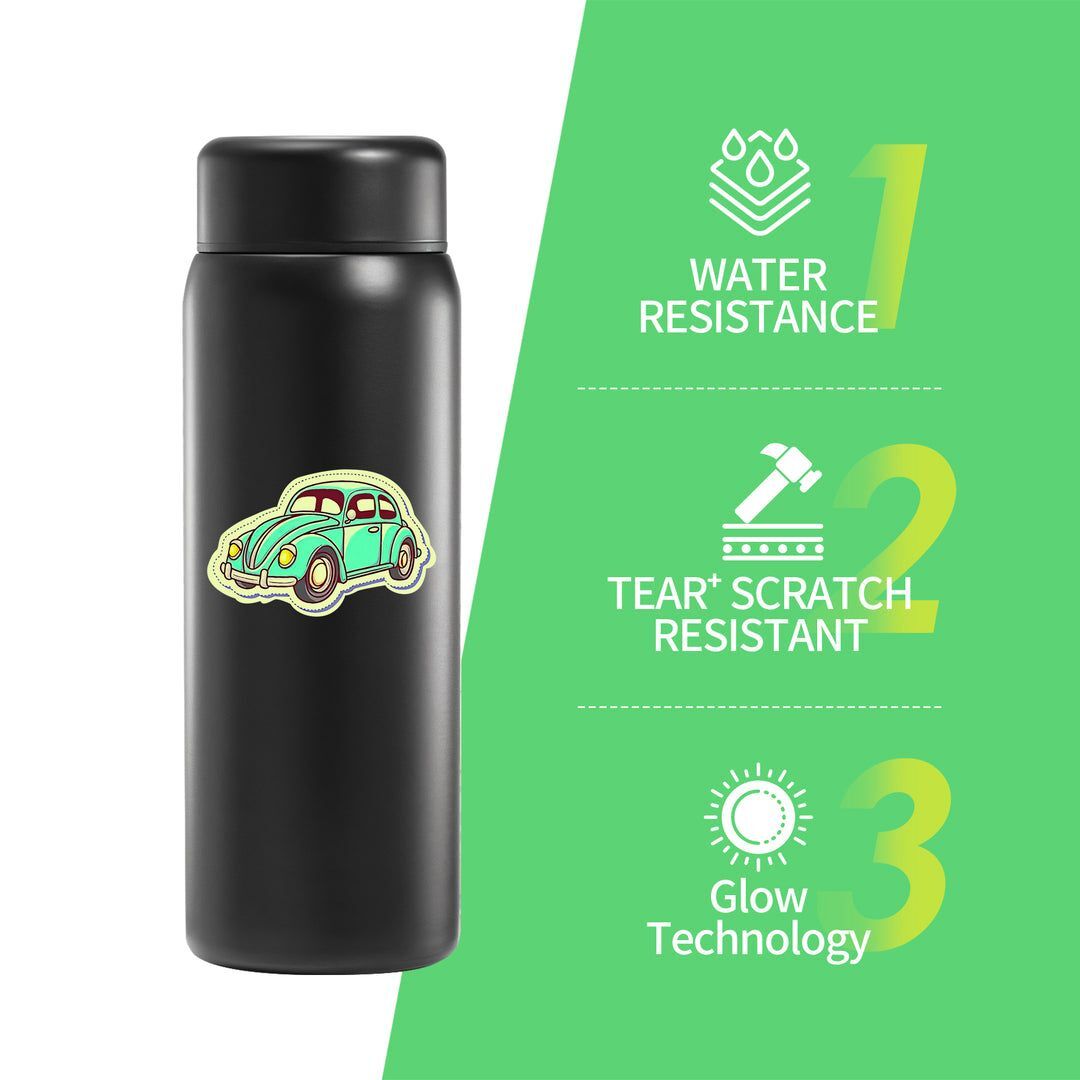 Goprint Inkjet Karanlıkta Parlayan PP Plastik Etiket Sticker Kağıdı A4 5 yaprak