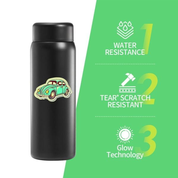 Goprint Inkjet Karanlıkta Parlayan PP Plastik Etiket Sticker Kağıdı A4 5 yaprak