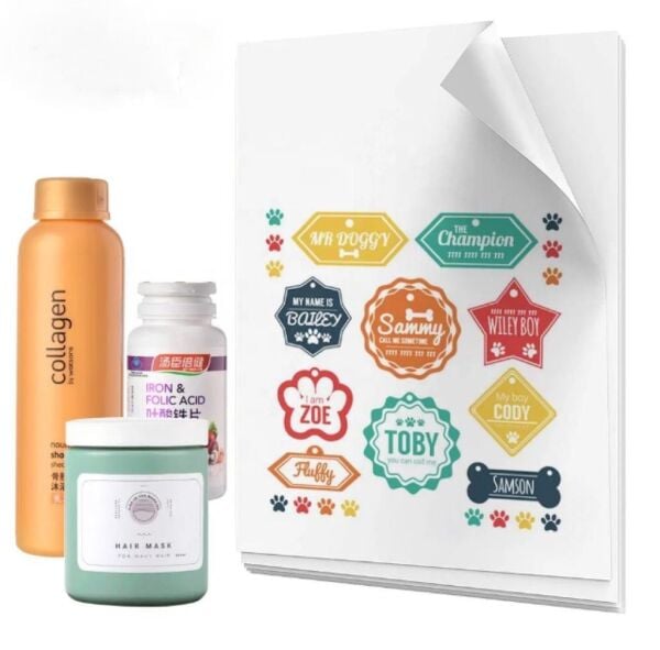 Goprint Inkjet V2 Parlak Beyaz PP Plastik Etiket  A4 20 yaprak 100 micron