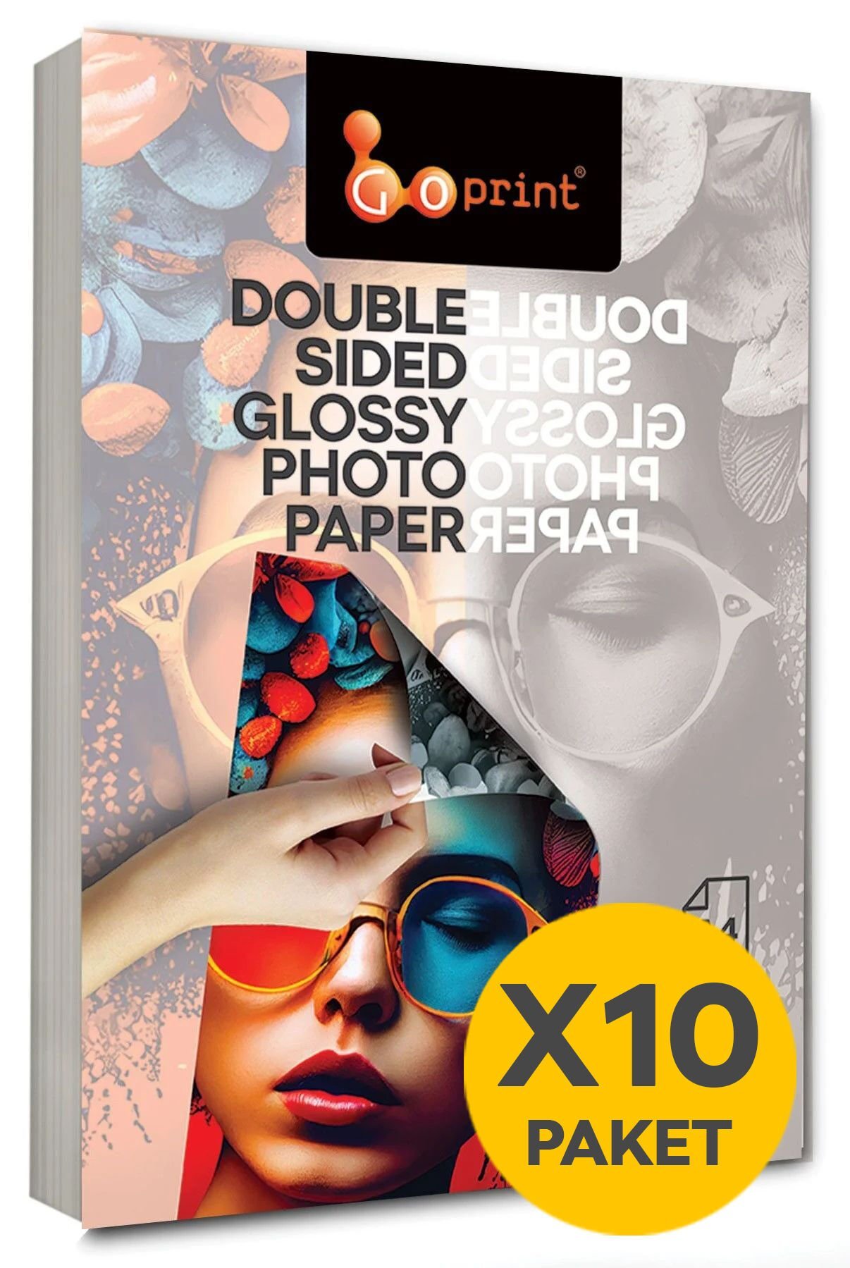 10 Paket Goprint Çift Taraflı Parlak Fotoğraf Kağıdı A4 200gr 50 yaprak