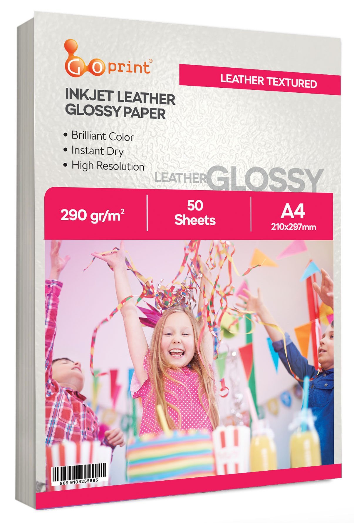 Goprint Dokulu Leather Parlak Fotoğraf Kağıdı 290gr A4 50 yaprak