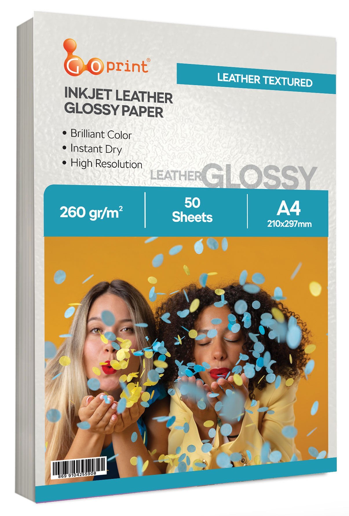 Goprint Dokulu Leather Parlak Fotoğraf Kağıdı 260gr A4 50 yaprak
