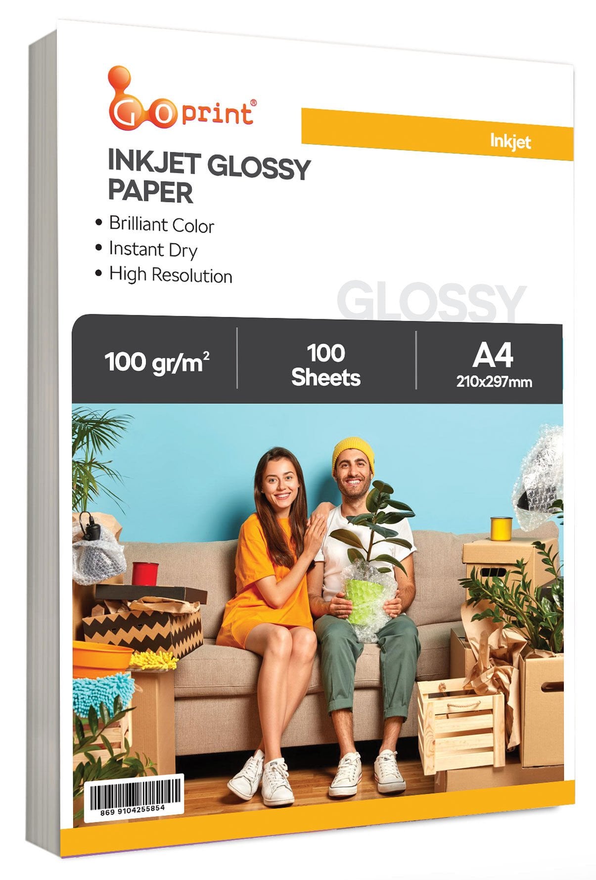 Goprint Inkjet Parlak Fotoğraf Kağıdı A4 100gr, 100 Yaprak