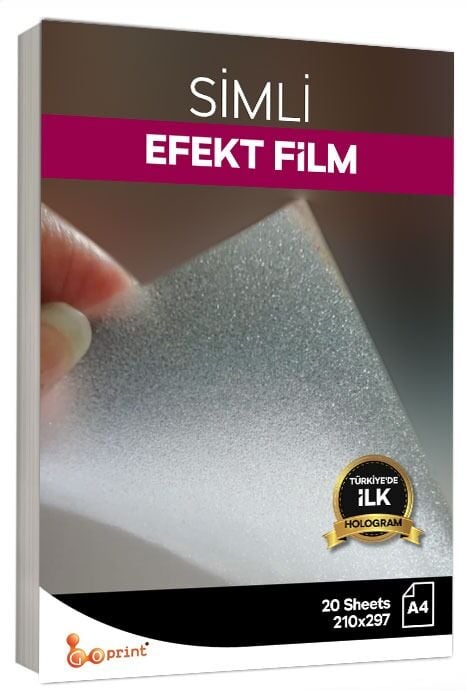 Sparkle (Simli) Hologram Kaplama Filmi A4 20 yaprak