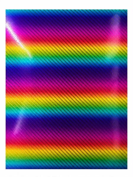 Goprint Rainbow Serisi Yapışkanlı Vinil Ribbon Line Desen 25x30.5 cm