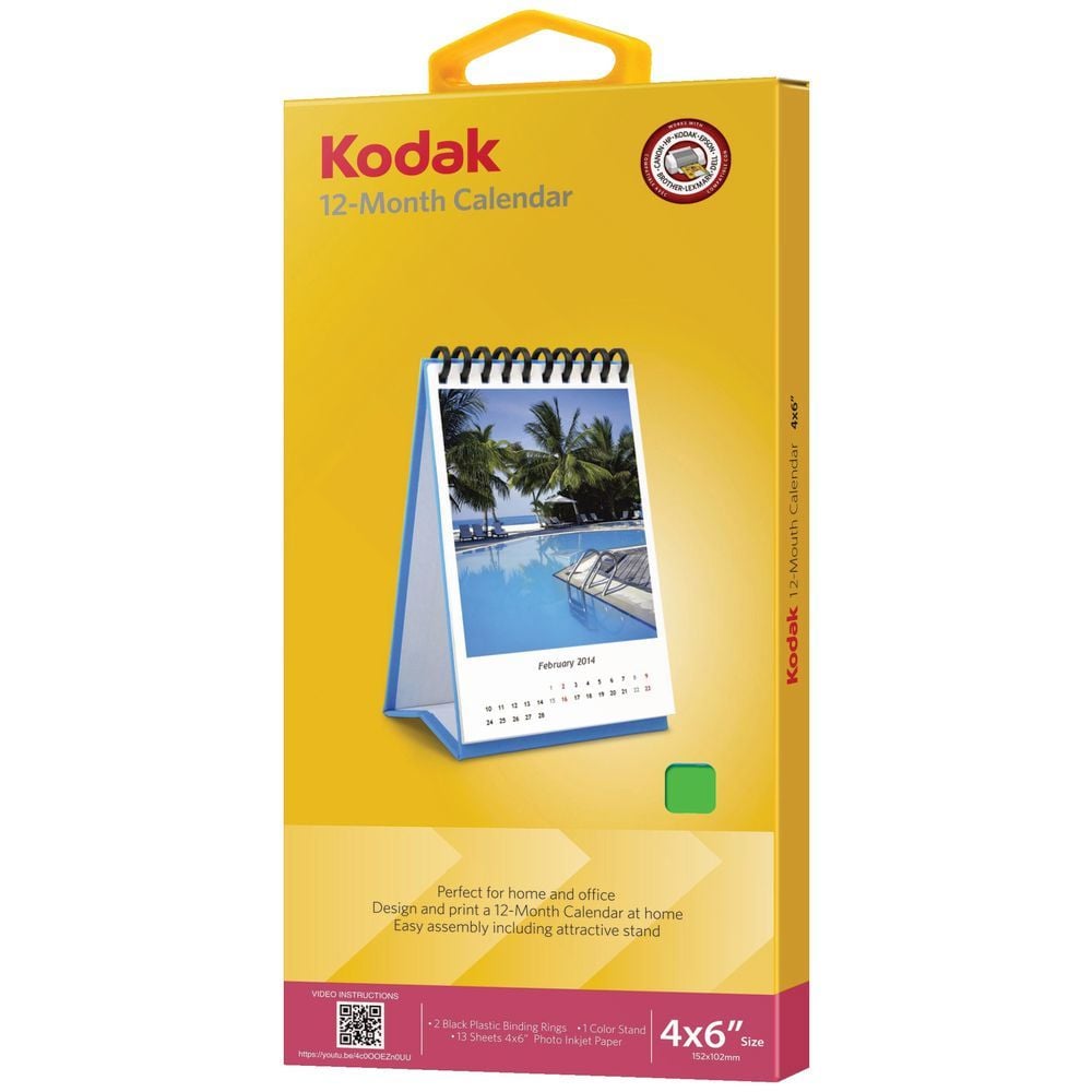 Kodak Inkjet Yazdırılabilir Masa Üstü Takvim 10x15 Boyutu