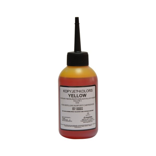 KOPYJET KOLORS SARI Y GIDA MÜREKKEBİ 80 ml (Epson-Canon Tanklı Yazıcı İçin)
